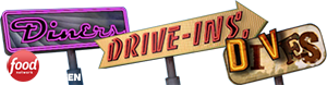 Food Network's Diners, Drive-Ins, and Dives logo