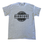 Light heather gray t-shirt with black graphic stating "Smokey D's Barbeque Est. 2007"